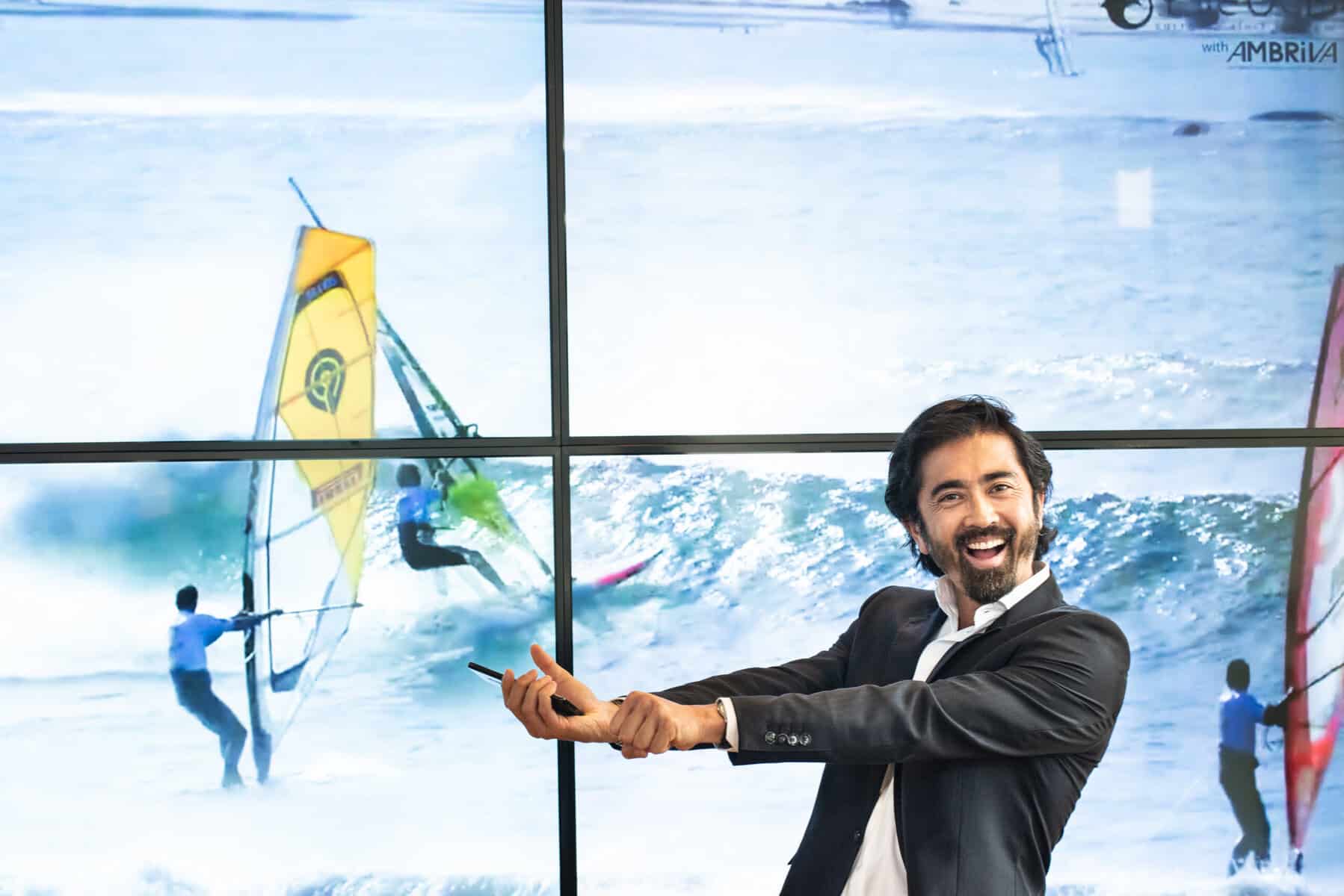 Sébastien Oum présentant une vision stratégique chez Ambriva